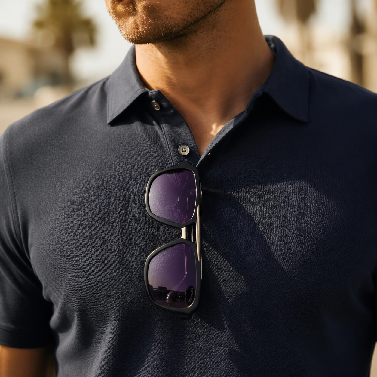عینک آفتابی مردانه فریم کائوچو Porsche Design